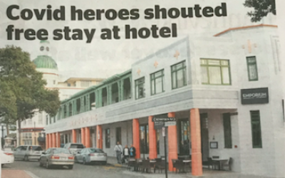 Covid heroes shouted free stay at Art Deco Masonic Hotel 